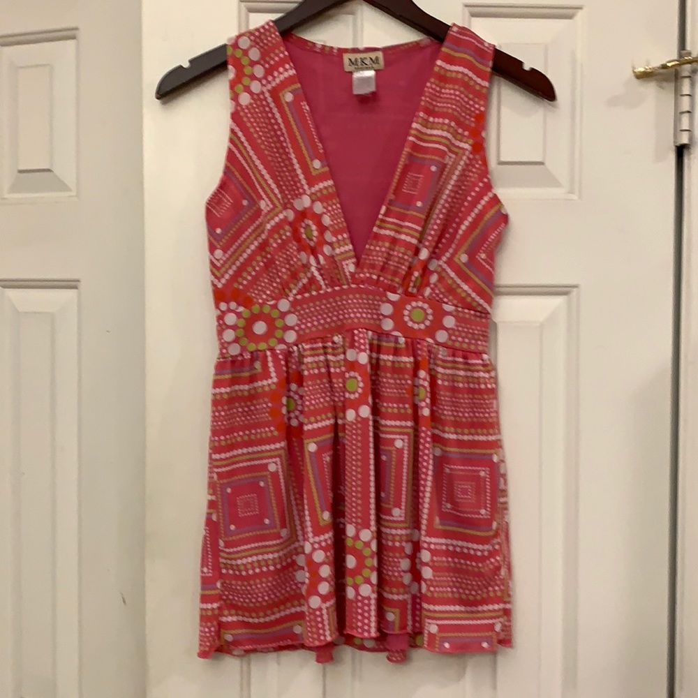 😍 2/$29 MKM Designs stretchy meshy top S